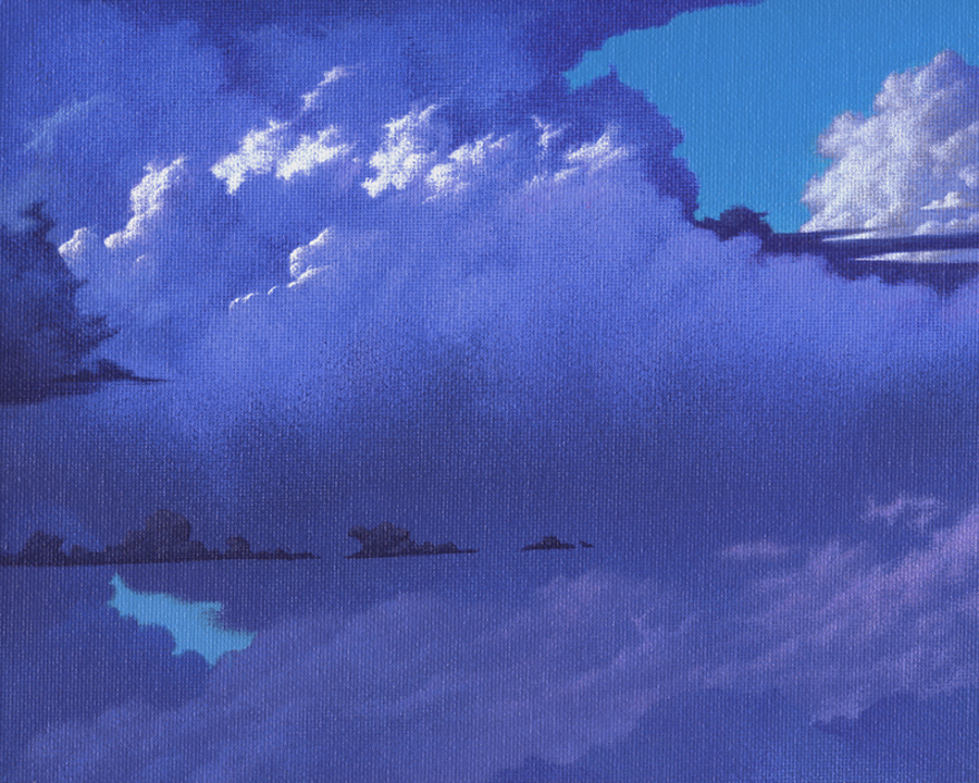 DRILLED – original acrylic skyscape by mark smollin
