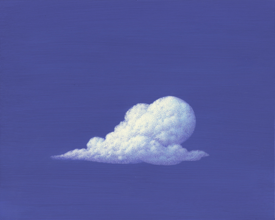 WHITE – original acrylic skyscape by mark smollin