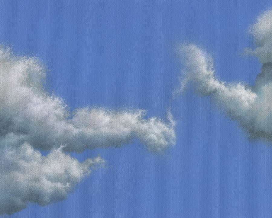 BREAKAWAY – original acrylic skyscape by mark smollin
