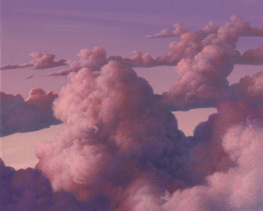 ORBIT – original acrylic skyscape by mark smollin