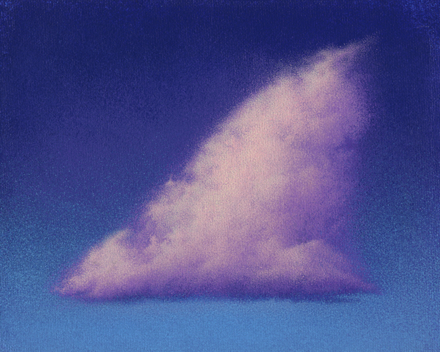 WEDGE – original acrylic skyscape by mark smollin