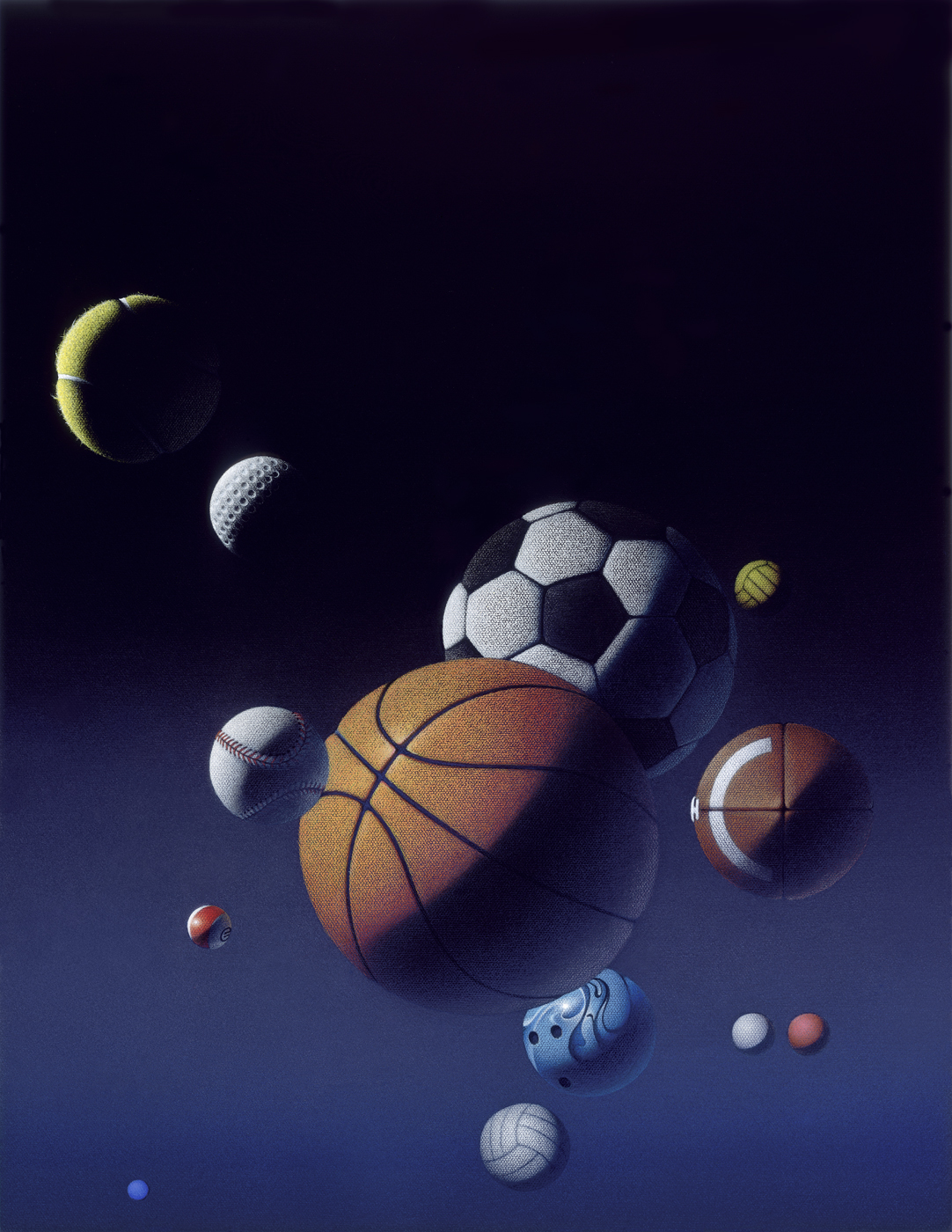 SPACEBALLS Generic sports poster painting by Mark Smollin